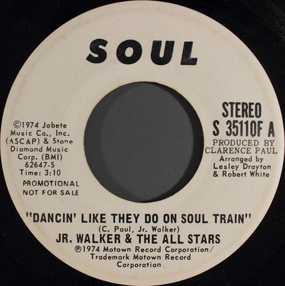 Junior Walker & The All Stars : Dancin' Like They Do On Soul Train (7", Single, Mono, Promo)