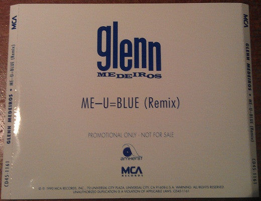 Glenn Medeiros : Me-U=Blue (Remix) (CD, Single, Promo)