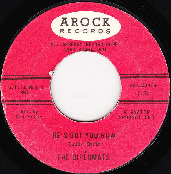 The Diplomats (2) : Here's A Heart / He's Got You Now (7", Single, Styrene)