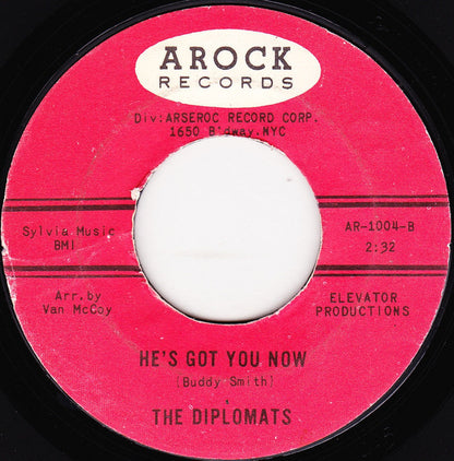 The Diplomats (2) : Here's A Heart / He's Got You Now (7", Single, Styrene)