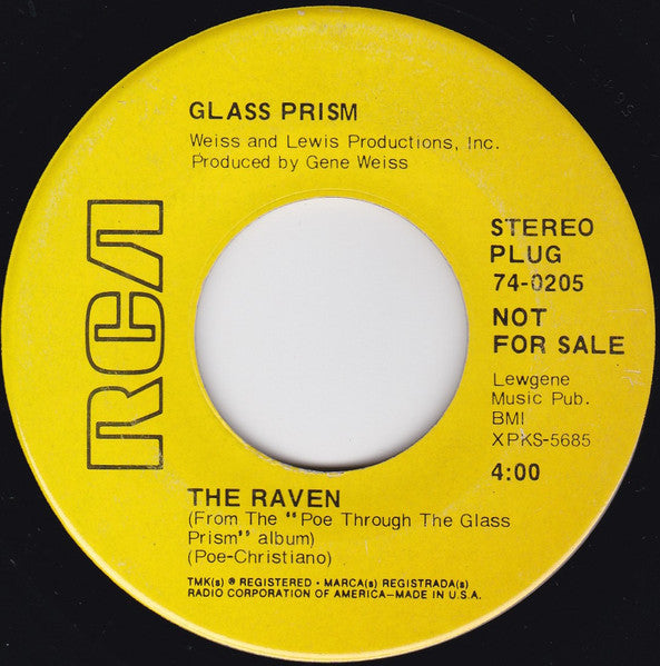 Glass Prism : The Raven (7", Single, Promo)