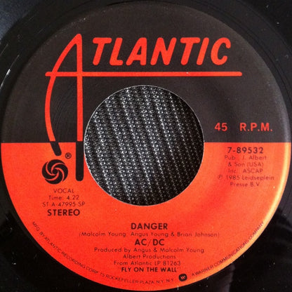 AC/DC : Danger b/w Back In Business (7", SP)