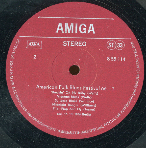 Various : American Folk Blues Festival 66 - 1 (LP, Album, RE)