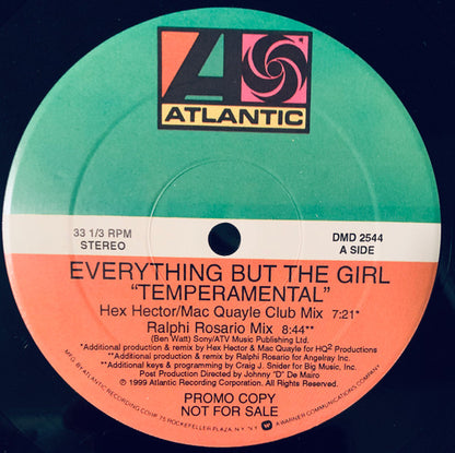 Everything But The Girl : Temperamental (2x12", Promo)