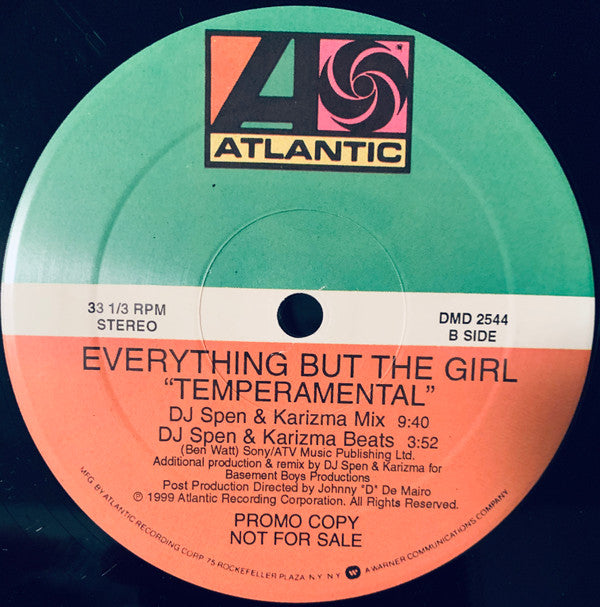 Everything But The Girl : Temperamental (2x12", Promo)