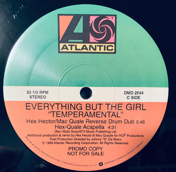 Everything But The Girl : Temperamental (2x12", Promo)