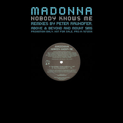 Madonna : Nobody Knows Me (12", Single, Promo)