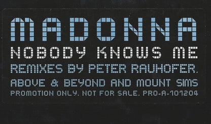 Madonna : Nobody Knows Me (12", Single, Promo)
