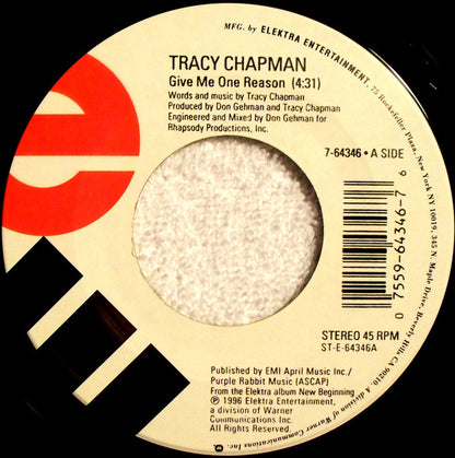 Tracy Chapman : Give Me One Reason / The Rape Of The World (7")