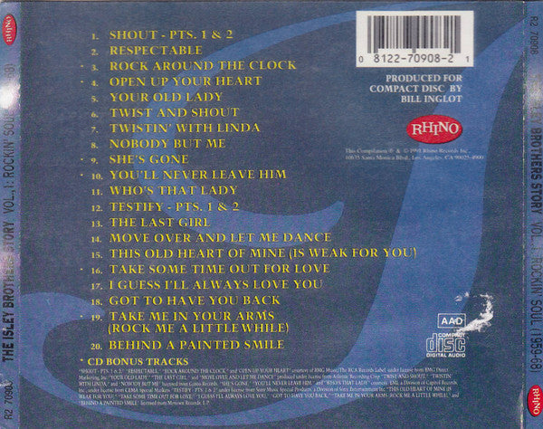 The Isley Brothers : The Isley Brothers Story - Volume 1: Rockin' Soul (1959-68) (CD, Comp)