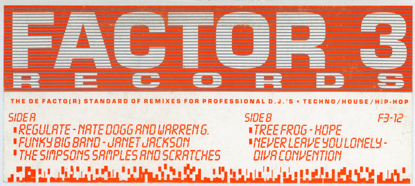 Various : Factor 3 #12 (12", Promo)