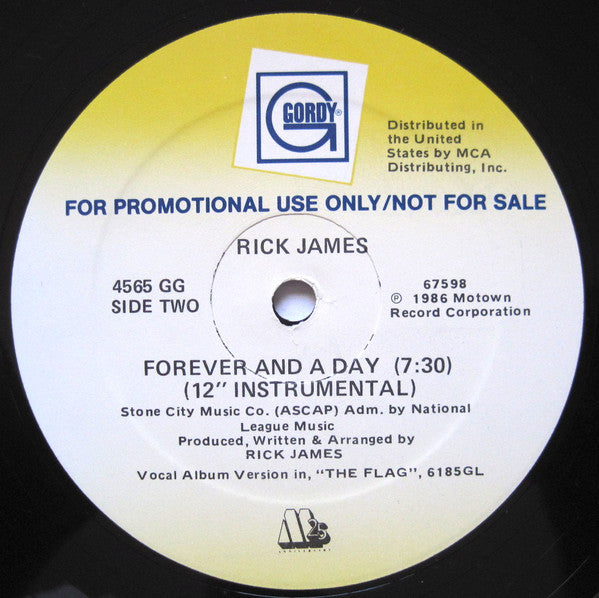 Rick James : Forever And A Day (12", Promo)