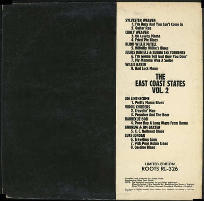 Various : The East Coast States Vol. 2 (LP, Comp)