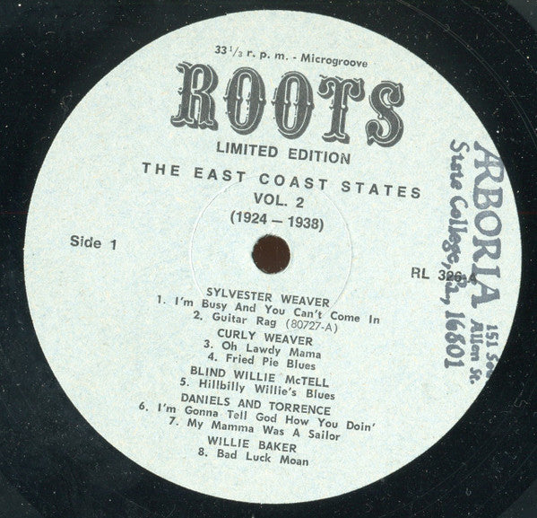 Various : The East Coast States Vol. 2 (LP, Comp)