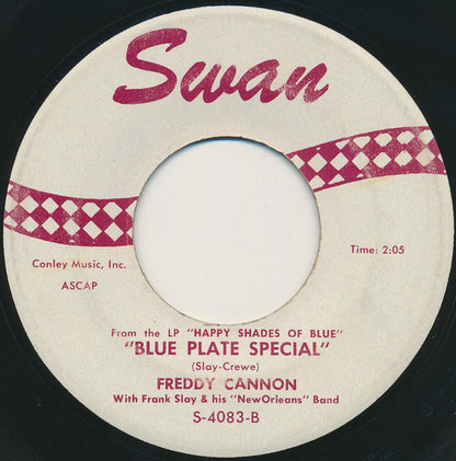 Freddy Cannon : For Me And My Gal / Blue Plate Special (7", Single)