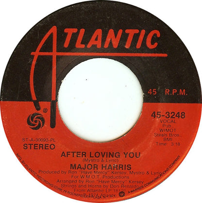 Major Harris : Love Won't Let Me Wait (7", Single, Pla)