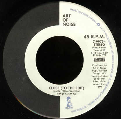 The Art Of Noise : Close (To The Edit) (7", Single, Spe)