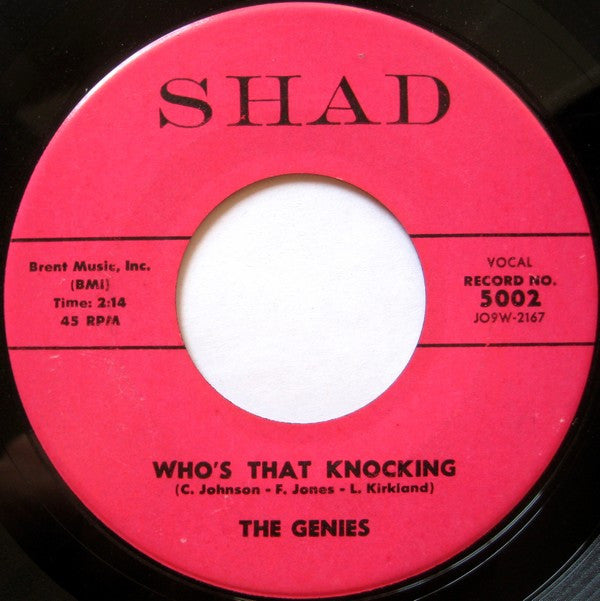 The Genies : The First Time (7", Single, Roc)