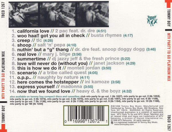 Various : MTV Party To Go Platinum Mix (CD, Comp)