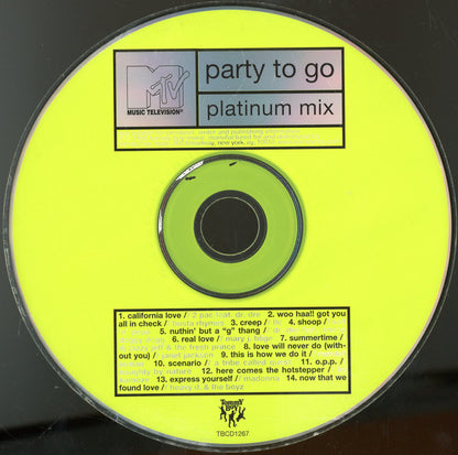Various : MTV Party To Go Platinum Mix (CD, Comp)