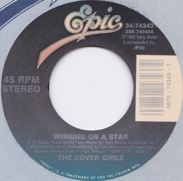 The Cover Girls : Wishing On A Star / Funk Boutique (7", Single)