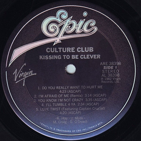 Culture Club : Kissing To Be Clever (LP, Album, RE, Pit)
