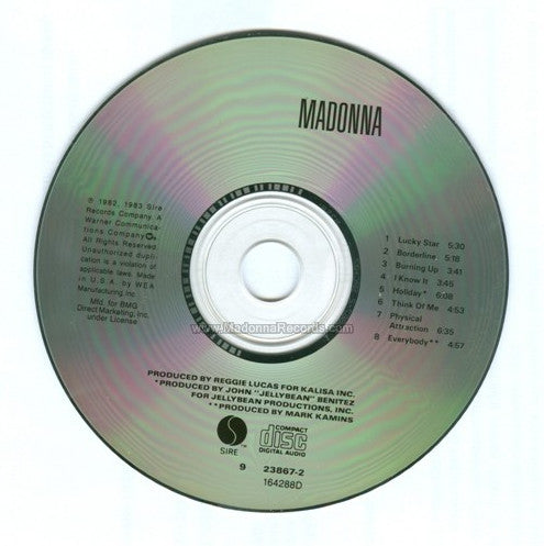 Madonna : Madonna (CD, Album, Club)