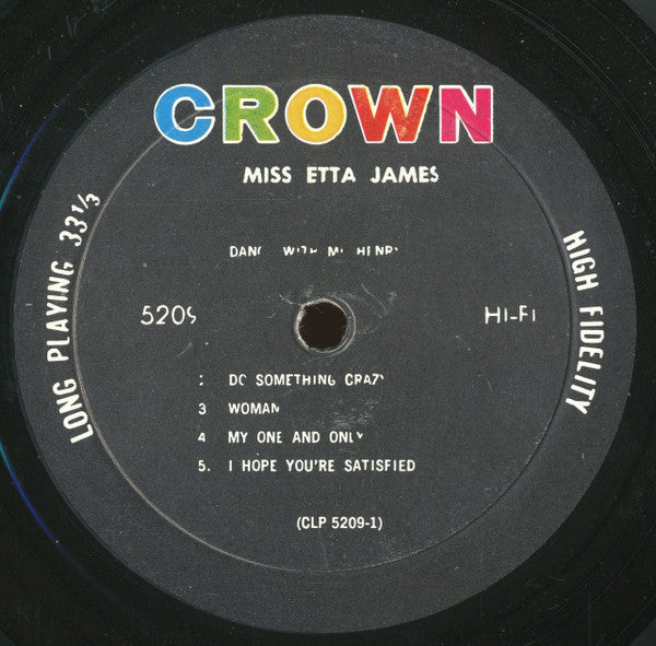 Etta James : Miss Etta James (LP, Album, Mono)