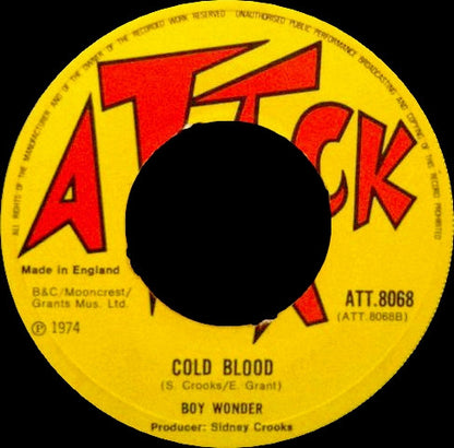 Boy Wonder (12) : All On The House (7", Single)