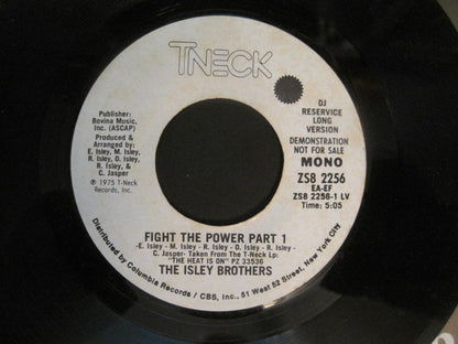 The Isley Brothers : Fight The Power Part 1 (7", Single, Mono, Promo)