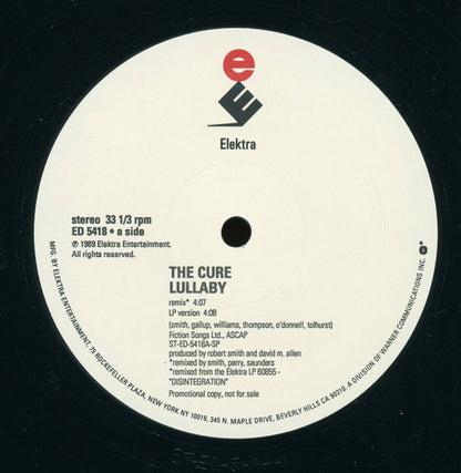 The Cure : Lullaby (12", Single, Promo)
