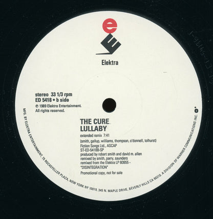 The Cure : Lullaby (12", Single, Promo)