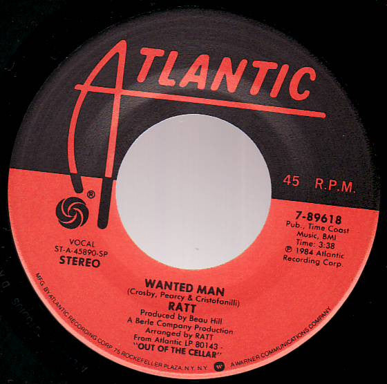 Ratt : Wanted Man (7", Single)