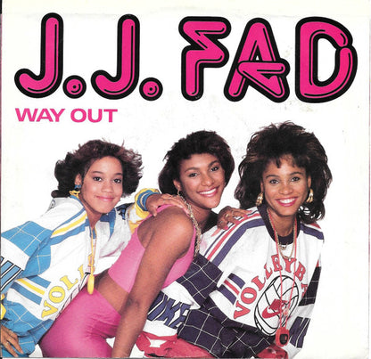 J.J. Fad : Way Out (7", Single, Promo)