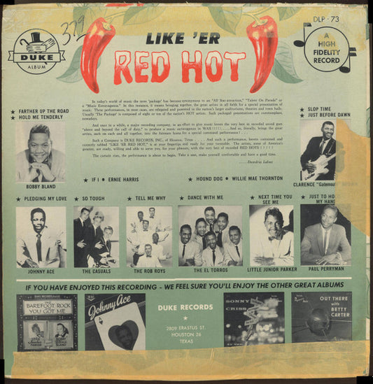 Various : Like 'Er Red Hot (LP, Comp, Mono)