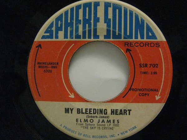 Elmore James : My Bleeding Heart / One Way Out (7", Promo)