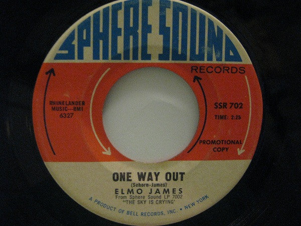 Elmore James : My Bleeding Heart / One Way Out (7", Promo)