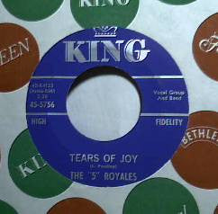 The 5 Royales : Dedicated To The One I Love / Tears Of Joy (7", RE)