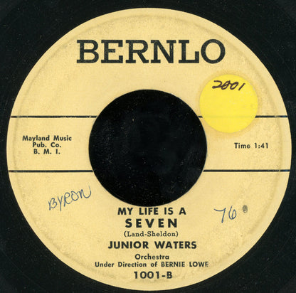 Junior Waters : I Wonder, I Wonder, I Wonder / My Life Is A Seven (7", Single)