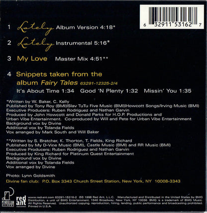 Divine (2) : Lately (CD, Single)