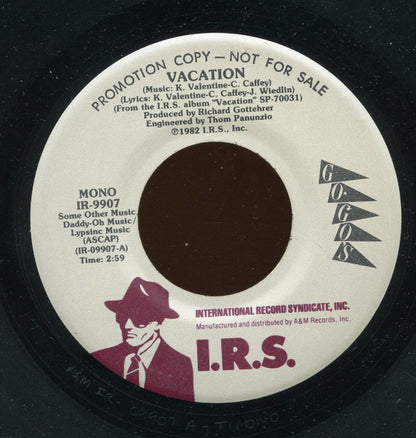 Go-Go's : Vacation (7", Single, Mono, Promo)
