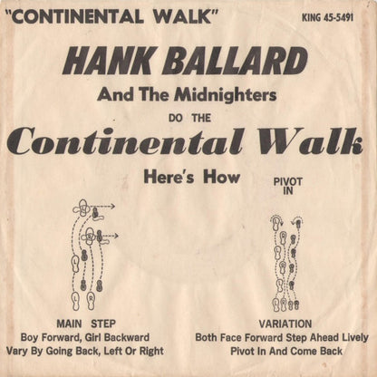 Hank Ballard & The Midnighters : Continental Walk (7")