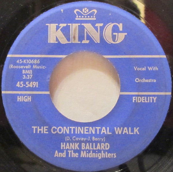 Hank Ballard & The Midnighters : Continental Walk (7")