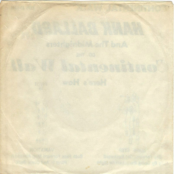 Hank Ballard & The Midnighters : Continental Walk (7")