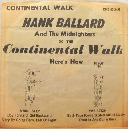 Hank Ballard & The Midnighters : Continental Walk (7")