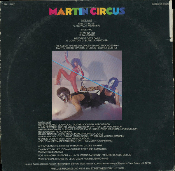 Martin Circus : Martin Circus (LP, Album, Promo)