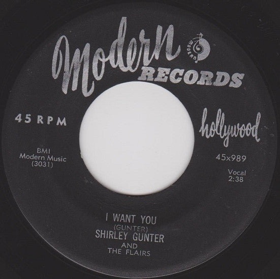 Shirley Gunter And The Flairs : Headin' Home / I Want You (7", Single)