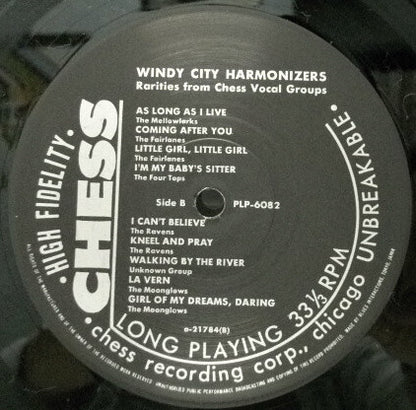 Various : Windy City Harmonizers: Rarities From Chess Vocal Groups (LP, Comp)