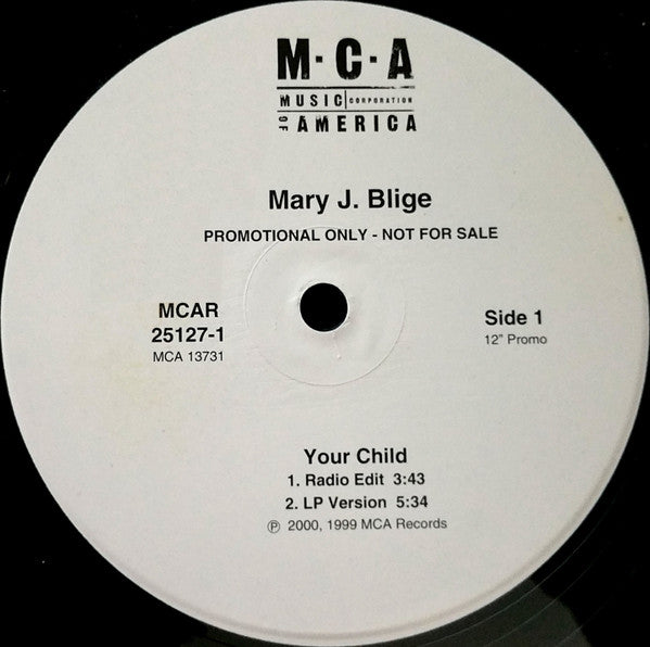 Mary J. Blige : Your Child (12", Promo)