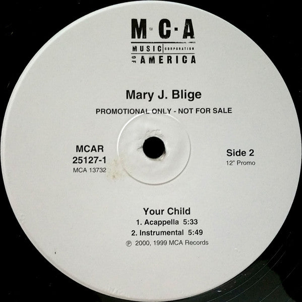 Mary J. Blige : Your Child (12", Promo)